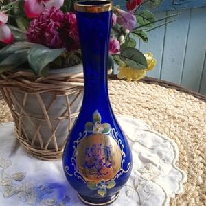 Vintage Cobalt Blue Bud Vase